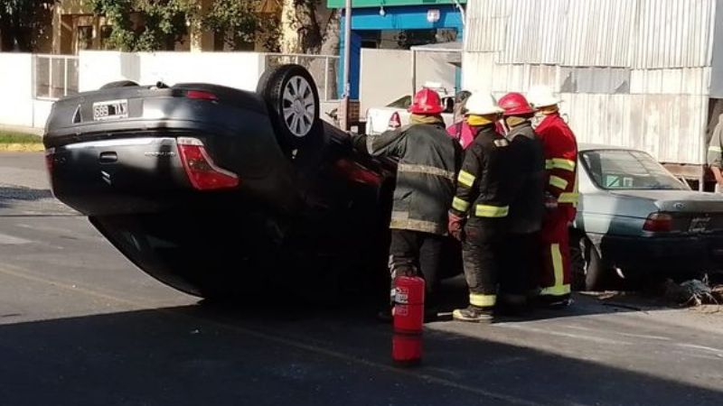 Vuelco en el Sur de la ciudad