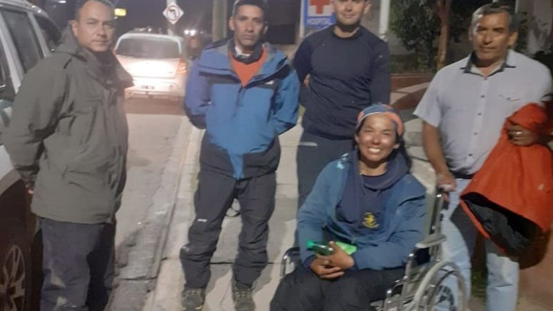 Rescataron a una ciudadana en la zona del Cerro Nevado Ojos del Salado