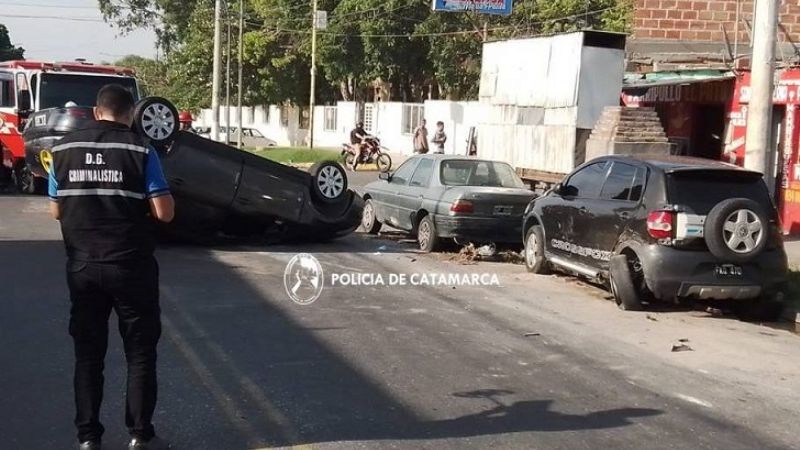 Vuelco en el Sur de la ciudad
