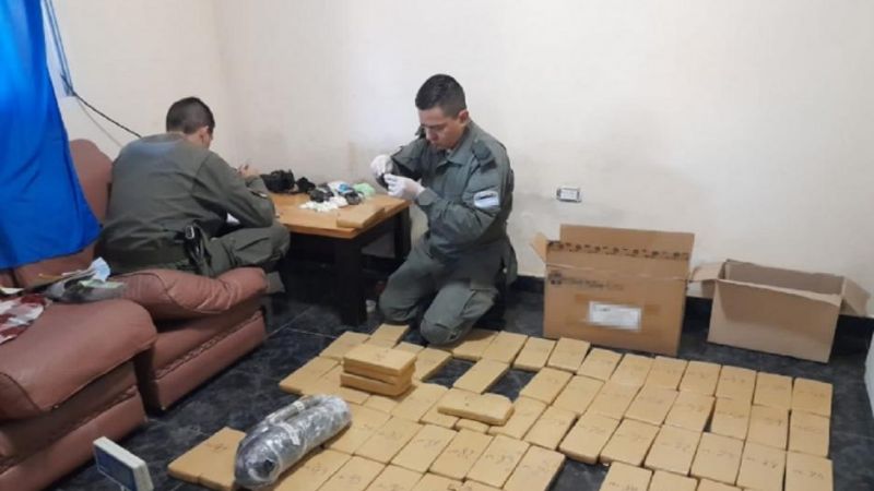 Secuestran más de 120 kilos de marihuana