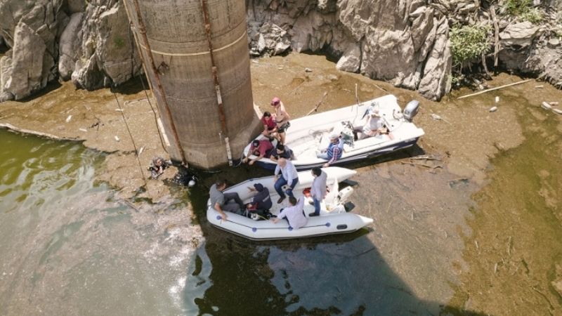 Inició la intervención en el Dique La Cañada