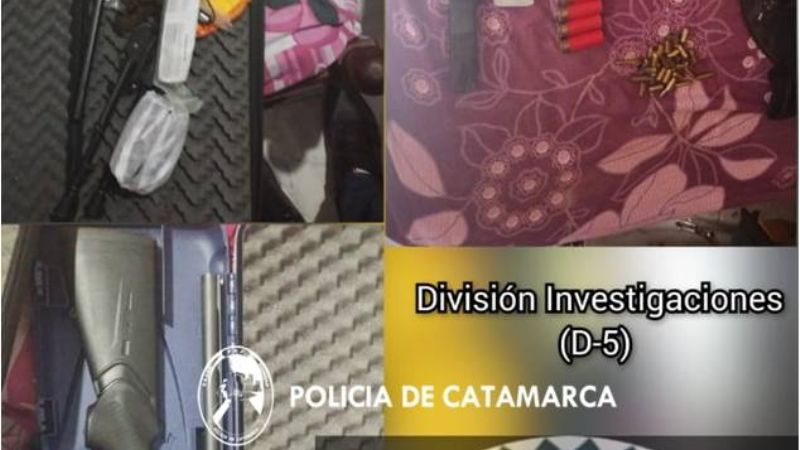 Estaba armado hasta los dientes en su casa en el centro de la ciudad