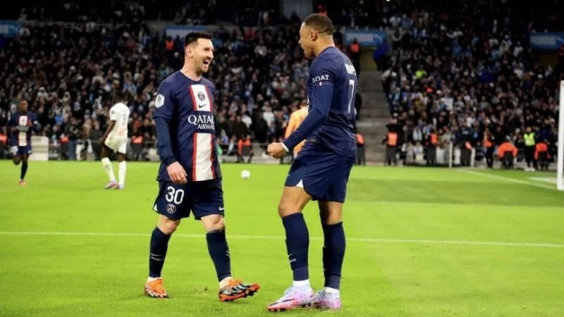 PSG goleó al Marsella con un Messi endiablado
