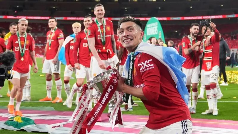 Martínez y Garnacho, campeones con el United