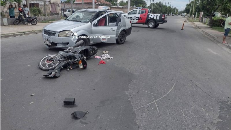 Motociclista lesionado en el sur de la Capital