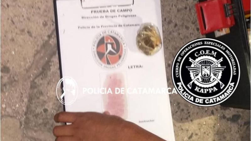 Policías secuestraron droga en la Capital