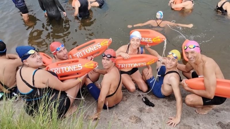 "Los Tritones" debutaron en el Triatlón con tres podios