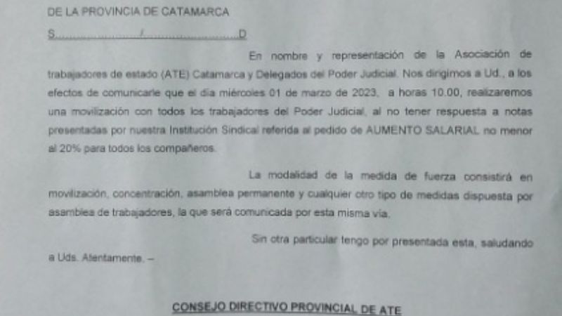 Judiciales se movilizan