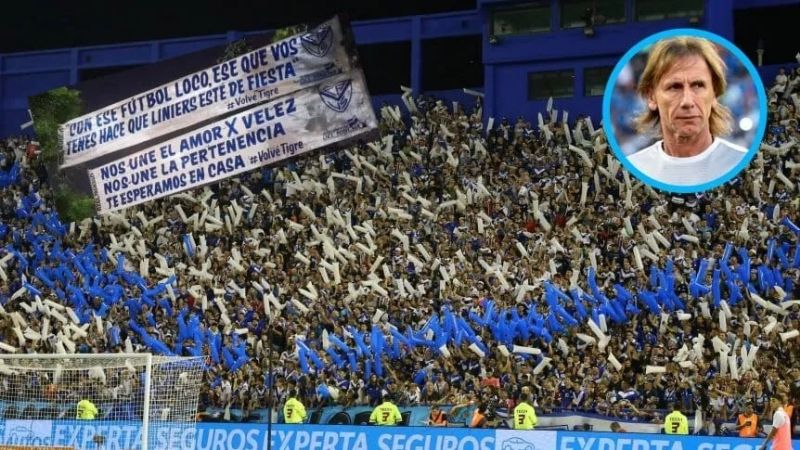 Hinchas de Vélez piden por el Tigre Gareca con pasacalles