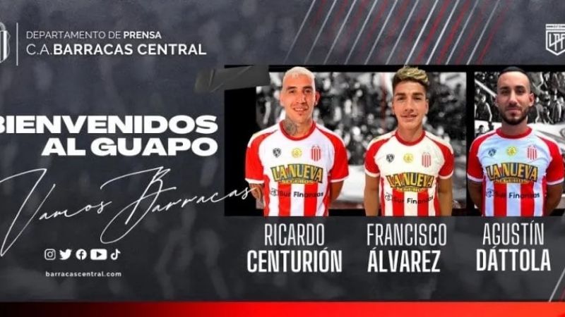 Barracas Central presentó a “Ricky” Centurión