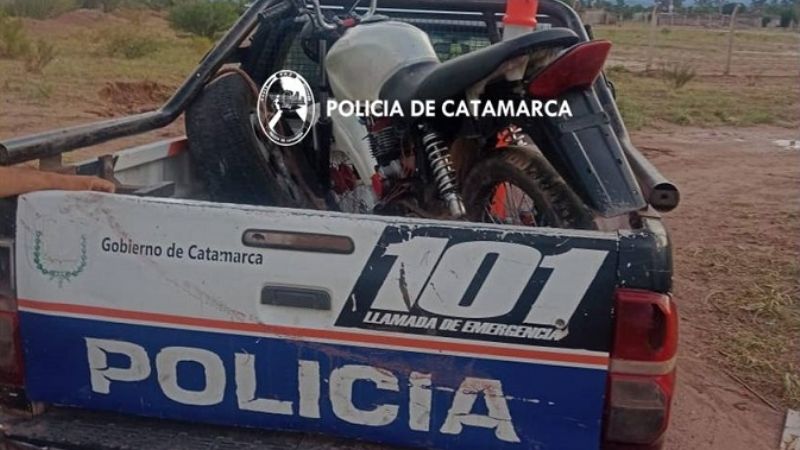 Recuperaron una motocicleta