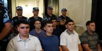 LOS OCHO imputados por el crimen de Fernando Báez Sosa.