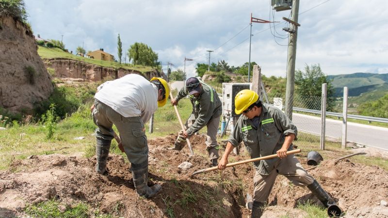 Inician pruebas para el nuevo sistema de agua potable en Aconquija
