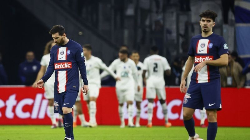 PSG fue eliminado por el Marsella de la Copa de Francia