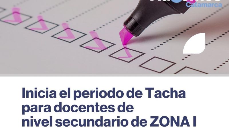 Inicia el periodo de Tacha para docentes de nivel secundario de ZONA I
