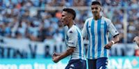 MATÍAS ROJAS, con un golazo de su sello, de zurda y media distancia, le dio la victoria a Racing.