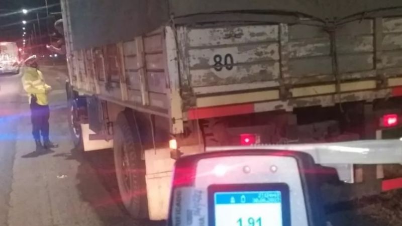 Secuestran un camión por alcoholemia