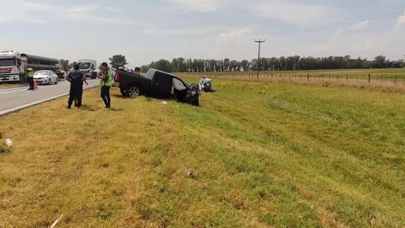 En accidente muere la esposa de un hijo de Ramón Díaz