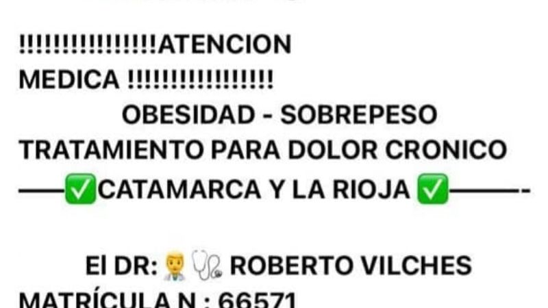 Alertan por atención de un médico no habilitado en Catamarca