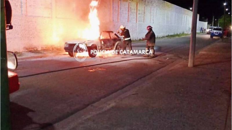 Se incendió un automóvil
