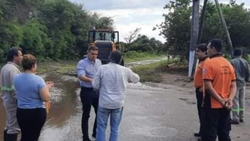 Los Altos: Asistieron a familias afectadas por las inundaciones