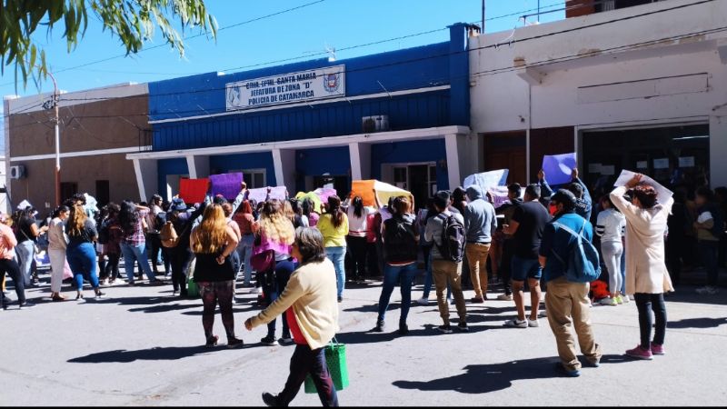 Protesta en Santa María por supuesto caso de abuso sexual infantil