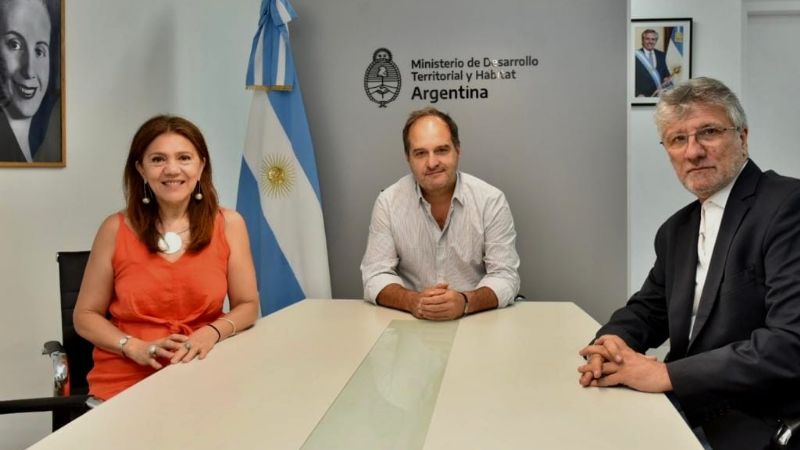 Ginocchio y Andrada se reunieron con el Ministro de Desarrollo Territorial y Hábitat