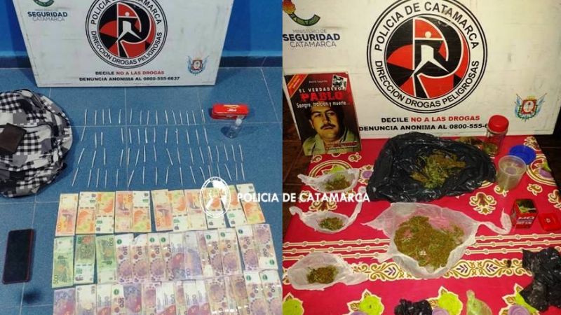 En Belén detuvieron a un joven, secuestraron droga