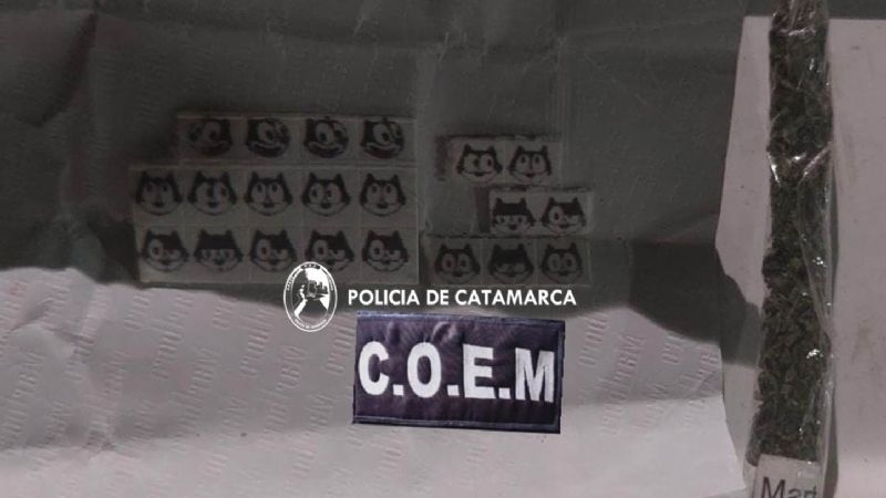 Secuestran LSD en la zona centro de la Capital