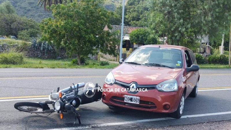 Lesionado tras un accidente en Fray Mamerto Esquiú