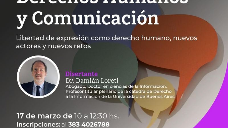 Conversatorio sobre “Libertad de expresión como derechos humanos, nuevos actores y nuevos retos”