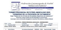 ARBITROS y programación de la 4ta. fecha del torneo Provincial.