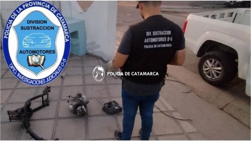 Operativos en talleres: secuestran motopartes y una camioneta