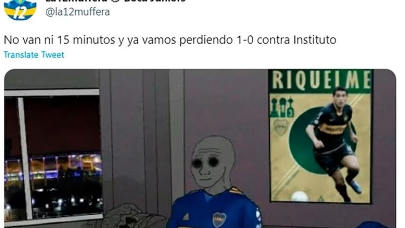 Tras el “tercero” de Instituto, Riquelme se fue
