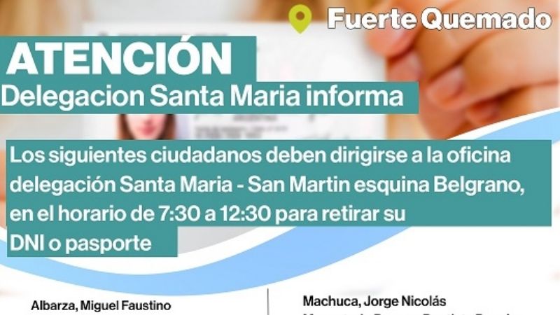 Piden que retiren el DNI