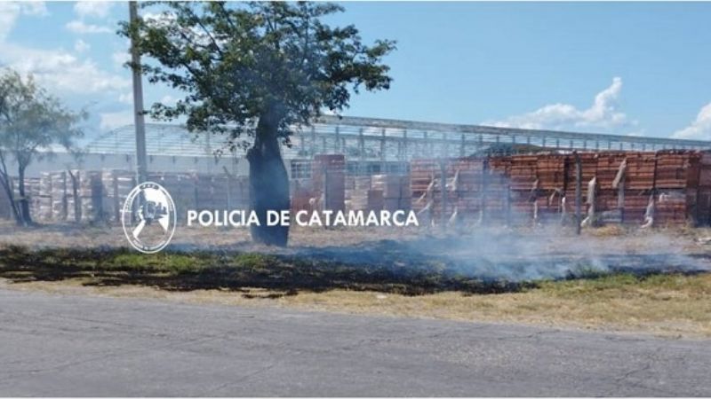 Sofocaron un incendio de pastizales