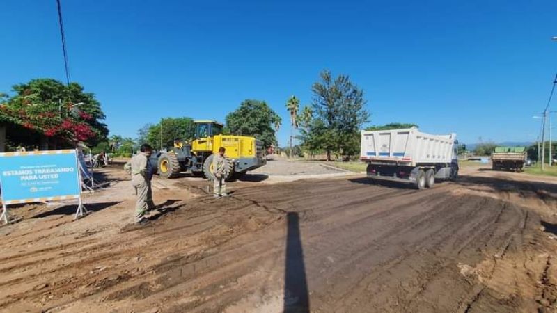 La municipalidad de Los Altos realiza obras para la puesta en valor de plaza San Martín