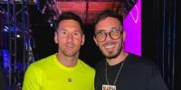 MESSI CON FER PALACIOS, el DJ que animará la fiesta de los campeones.