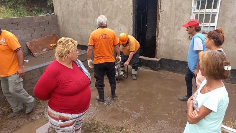 Casas inundadas en Capital