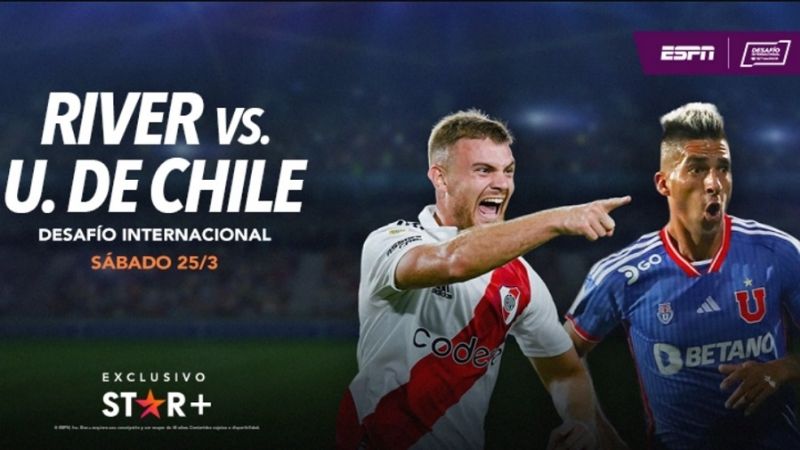 River con Universidad de Chile, en Salta