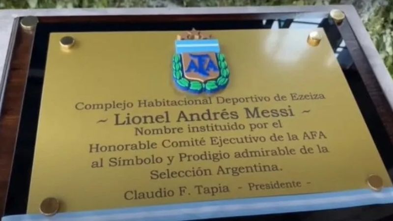 Reconocimiento: el predio de AFA se llama “Lionel Andrés Messi”