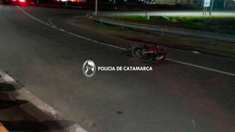 Motociclista lesionado en un accidente de la Capital