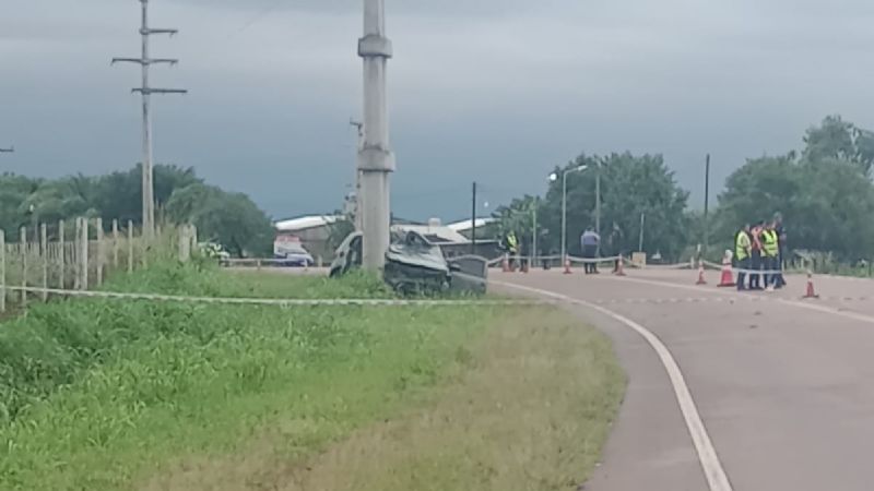 Fallecieron dos personas en un accidente vial