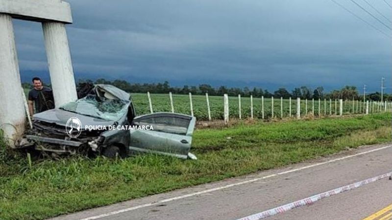 Fallecieron dos personas en un accidente vial