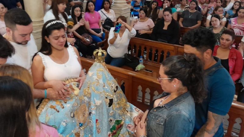 Más de 50 embarazadas participaron de un encuentro en el Camarín de la Virgen