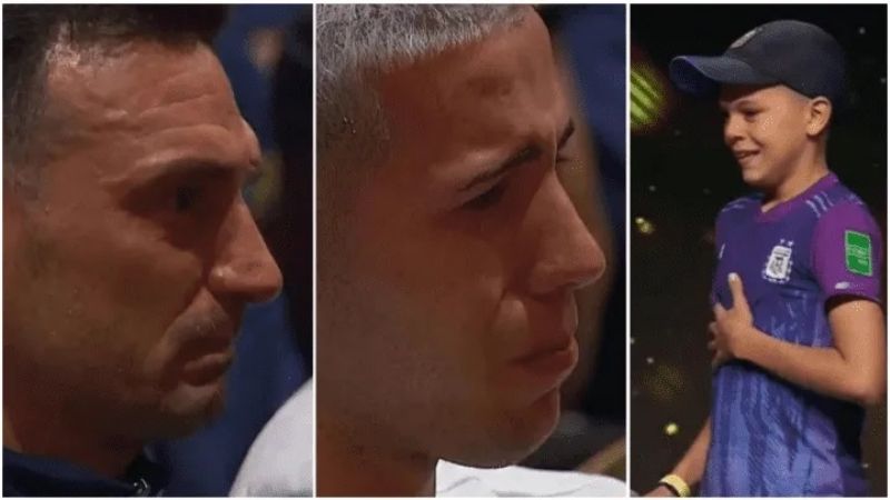 José Andrada, el nene que emocionó a la Selección