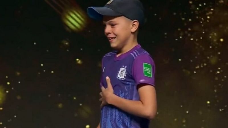 José Andrada, el nene que emocionó a la Selección