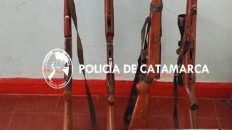 Cuatreros estaban armados hasta los dientes