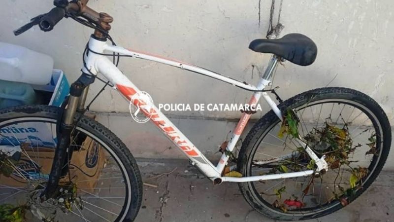 Secuestran una bicicleta