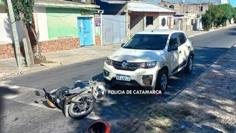 Mujer lesionada en un accidente